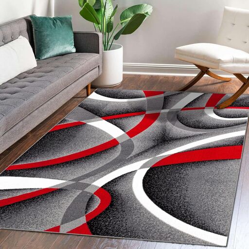 Persian Area Rugs 2305 Gray 5x7 Abstract Area Rug