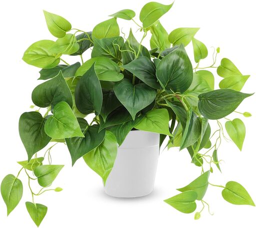 CEWOR Artificial Pothos Plant with Pot