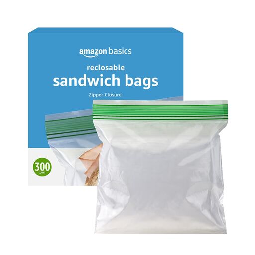 Amazon Basics Sandwich Storage Bags, 300 Count