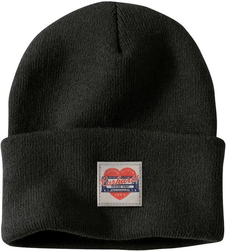 Carhartt Womens Knit Heart Patch Beanie