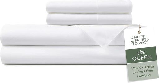 Hotel Sheets Direct 4 Piece Bamboo Bed Sheet Set Queen