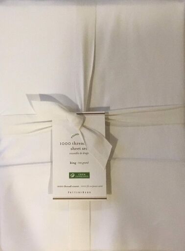 Pottery Barn 1000 Thread Count Sateen Sheet Set - King