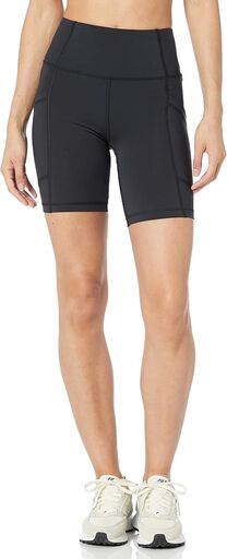 Amazon Essentials Women's Active Sculpt Biker Shorts with Pockets