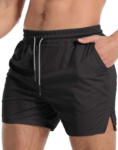 Aolesy Men's Gym Workout Shorts