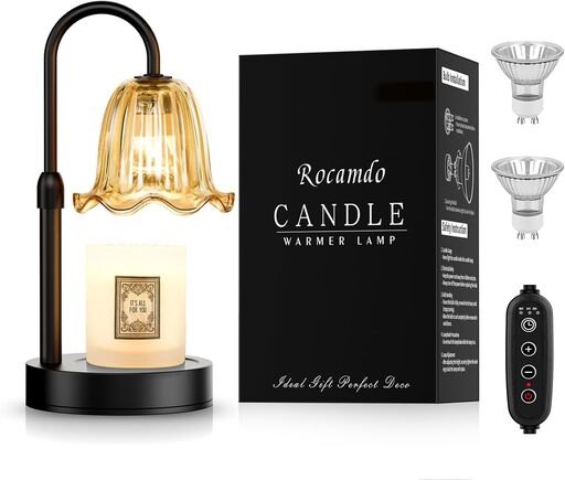 Candle Warmer Lamp with Timer (Amber)