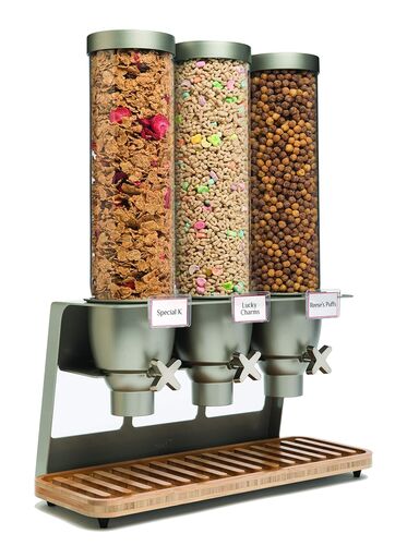 Rosseto EZ-SERV Triple Container Cereal Dispenser