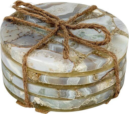 Creative Co-Op Round Agate Coasters