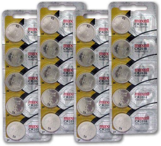 Maxell CR2016 3V Lithium Coin Cell Battery (20 Pack)