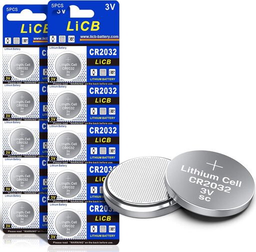 LiCB CR2032 3V Lithium Battery 10-Pack