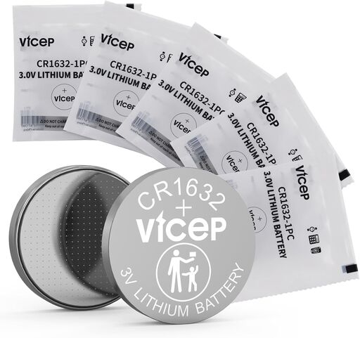 5-Pack CR1632 Lithium Coin Batteries