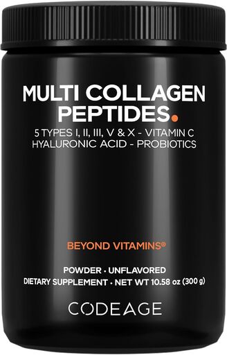 Codeage Multi Collagen Peptides Powder + Probiotics Black Edition