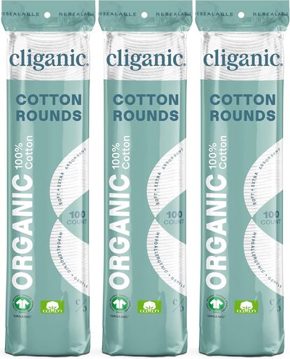 Cliganic Organic Cotton Rounds 300 Count