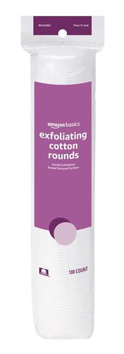Amazon Basics Exfoliating Cotton Rounds