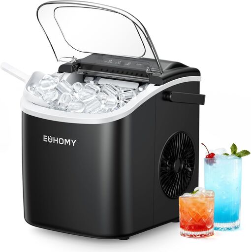 EUHOMY Countertop Ice Maker Machine