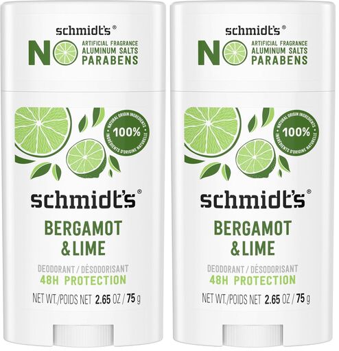 Schmidt's Natural Deodorant - Bergamot and Lime