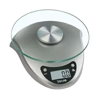 Taylor 3831S Silver Digital Kitchen Scale