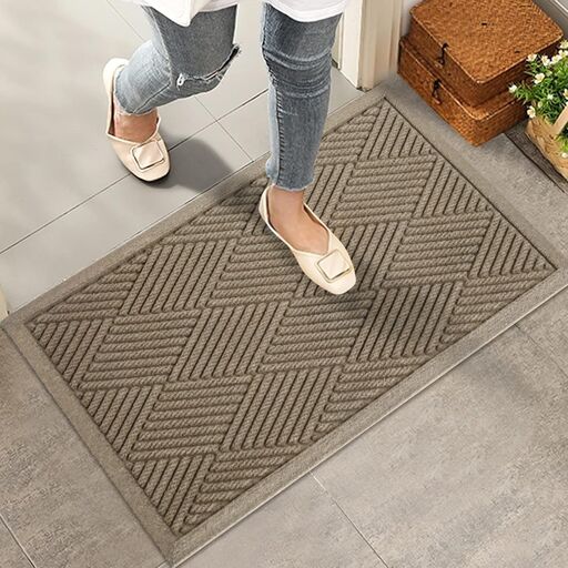 HIYARD Front Door Mat 30x17 Beige