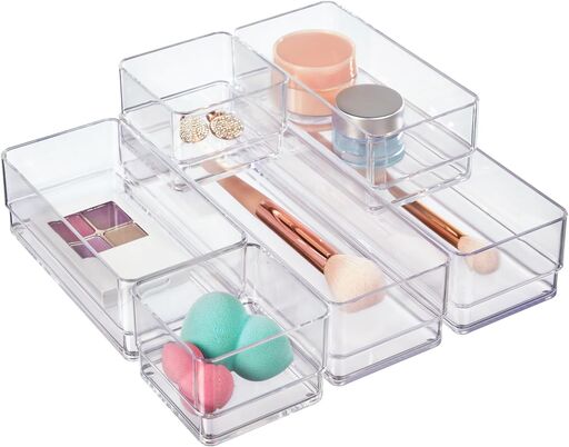 STORi SimpleSort Drawer Organizer Bins 6-Piece Set
