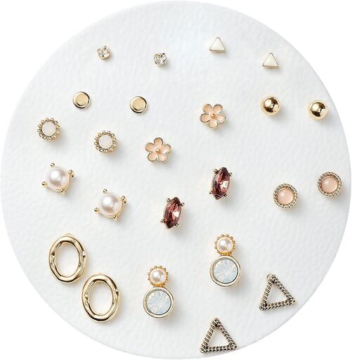 Aboutdaisy 12 Pairs Acrylic Stud Set Earrings