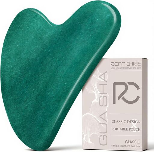 Rena Chris Gua Sha Facial Tool - Jade Stone