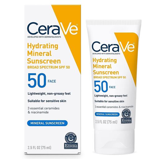 CeraVe 100% Mineral Sunscreen SPF 50