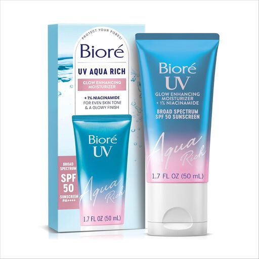 Bioré UV Aqua Rich Glow Enhancing Moisturizer SPF 50