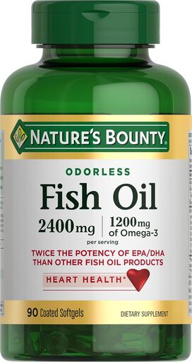 Nature's Bounty Odorless Fish Oil 1200mg