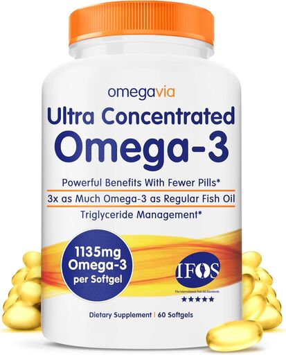 OmegaVia Ultra Concentrated Omega-3 Fish Oil