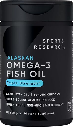 Sports Research Omega-3 Fish Oil 1250 - Triple Strength