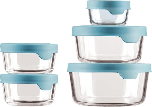 Anchor Hocking TrueSeal 10-Piece Glass Food Storage Containers