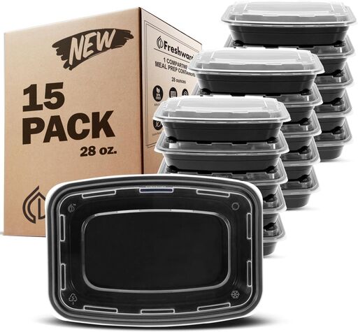 Freshware Meal Prep Containers 15 Count