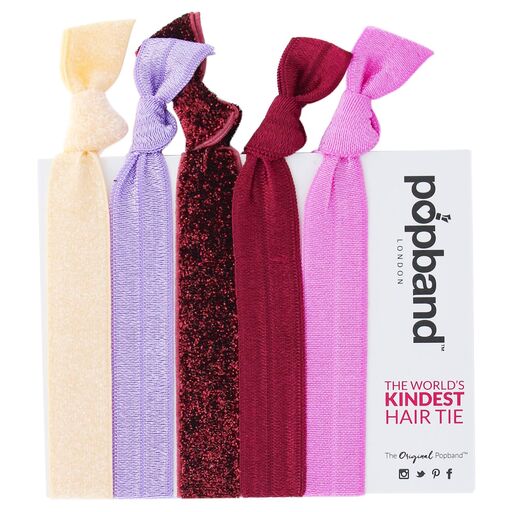 Popband London Hair Ties - Winter Berry (5 Pack)
