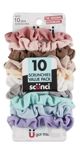 Scunci No Damage Scrunchies - 10 Pack