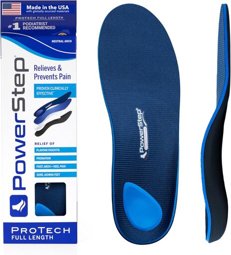PowerStep ProTech Full Length Orthotic Insoles