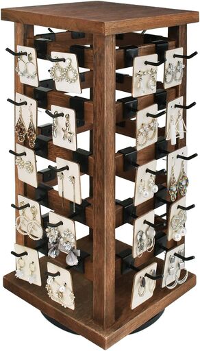 Ikee Design 5 Tier Rotating Jewelry Display Tower