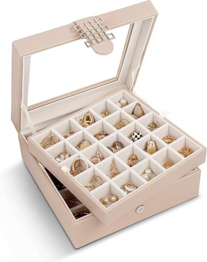 Glenor Co Earring Organizer - Classic 50 Section Box
