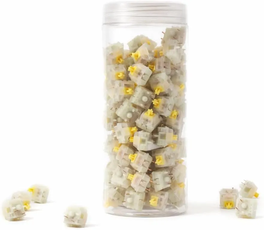 Keychron Gateron KS-3 Milky Pro Yellow Linear Switches