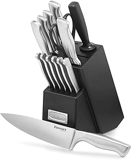 Cuisinart Stainless Steel Hollow Handle 15-Piece Cutlery Block Set