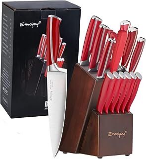 Emojoy 15-Piece Kitchen Knife Set