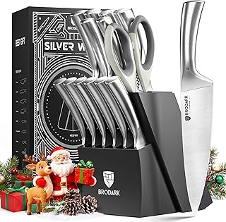 BRODARK 15-Piece Knife Block Set
