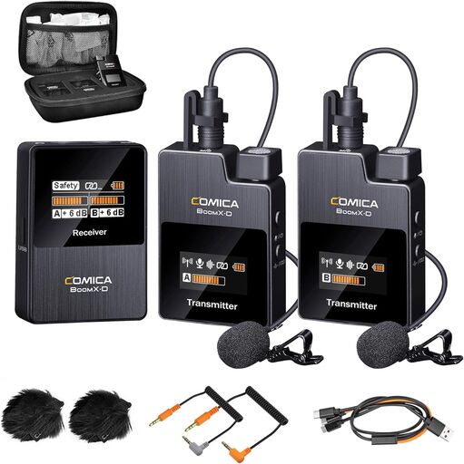 COMICA BoomX-D2 Wireless Lavalier Microphone