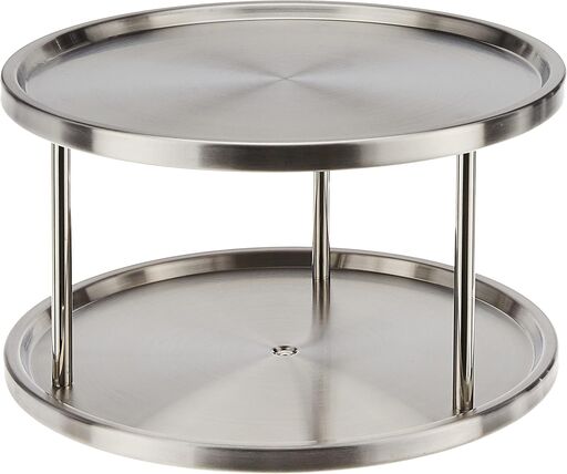 Estilo Stainless Steel 2-Tier Lazy Susan