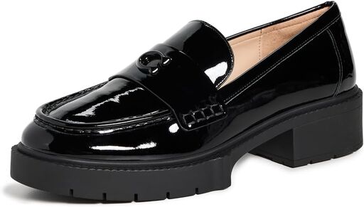 Coach Women's Leah Metallic Leather Loafer