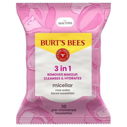 Burt's Bees Micellar Rose Water Facial Towelettes
