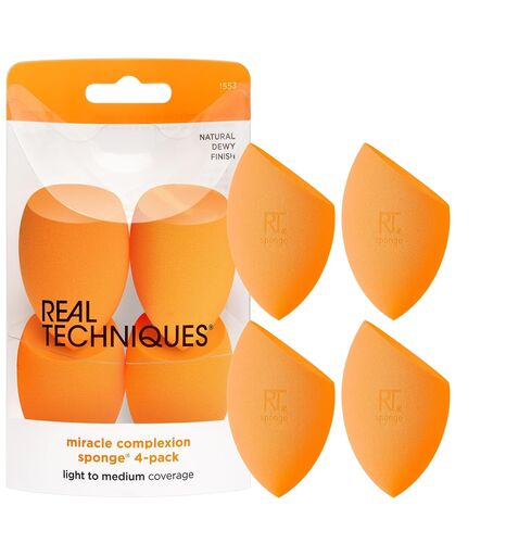 Real Techniques Miracle Complexion Beauty Sponge, Set of 4