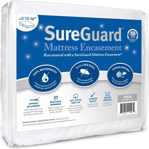 SureGuard Queen Mattress Encasement (13-16")
