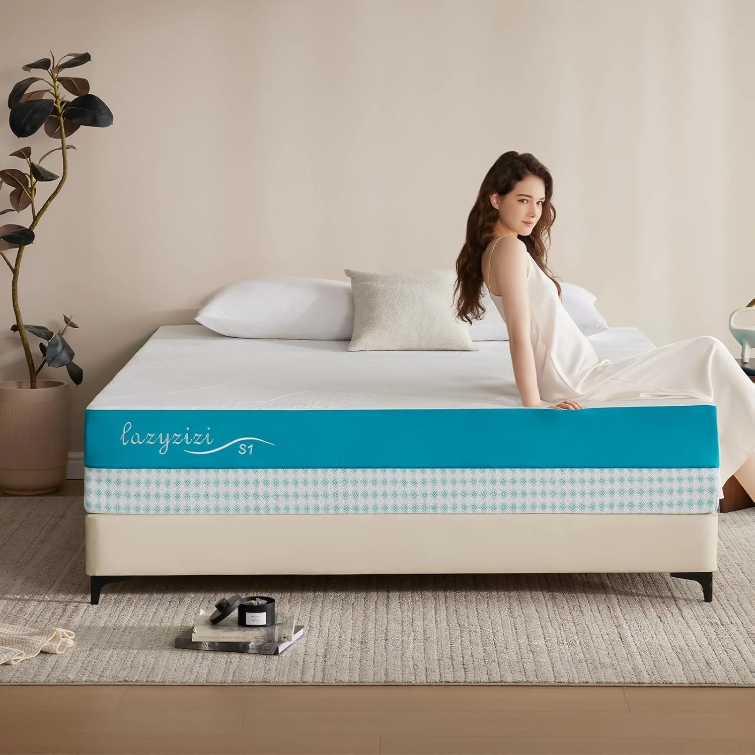 King Size 12" Memory Foam Mattress with Gel Cooling