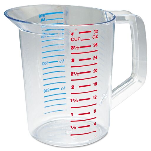 Rubbermaid Commercial Bouncer Clear Measuring Cup 4-Cup