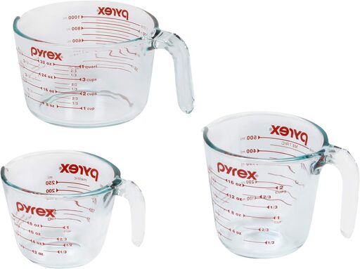 Pyrex Essentials 3-Pack Glass Measuring Cups