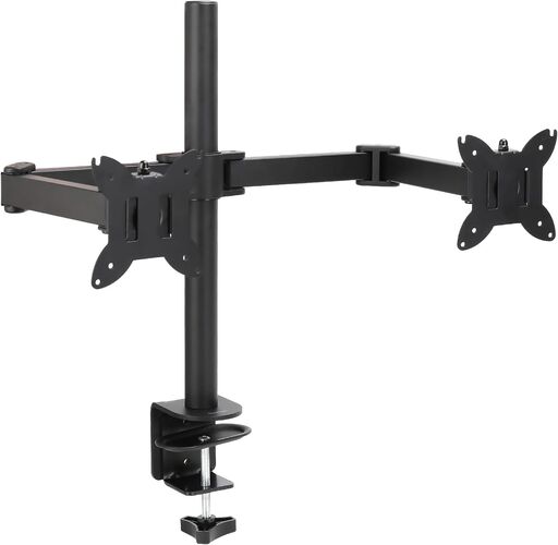 Amazon Basics Adjustable Dual Monitor Arm Mount